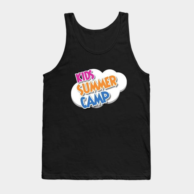 Kids Summer Camp Adventure Tank Top by Pieartscreation